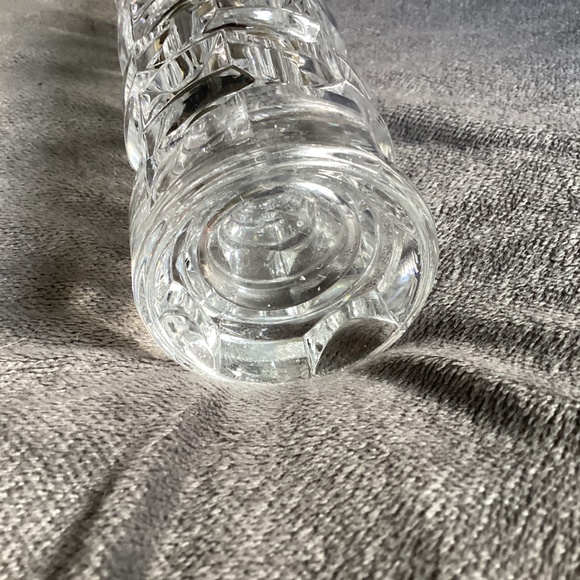 VINTAGE CRISTAL D’ARQUES FRANCE CLEAR  MID CENTURY MODERN VASE - Picture 7 of 15